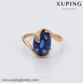 14723 xuping latest gold finger ring designs elegant temperament18k gold color rings with stone for women